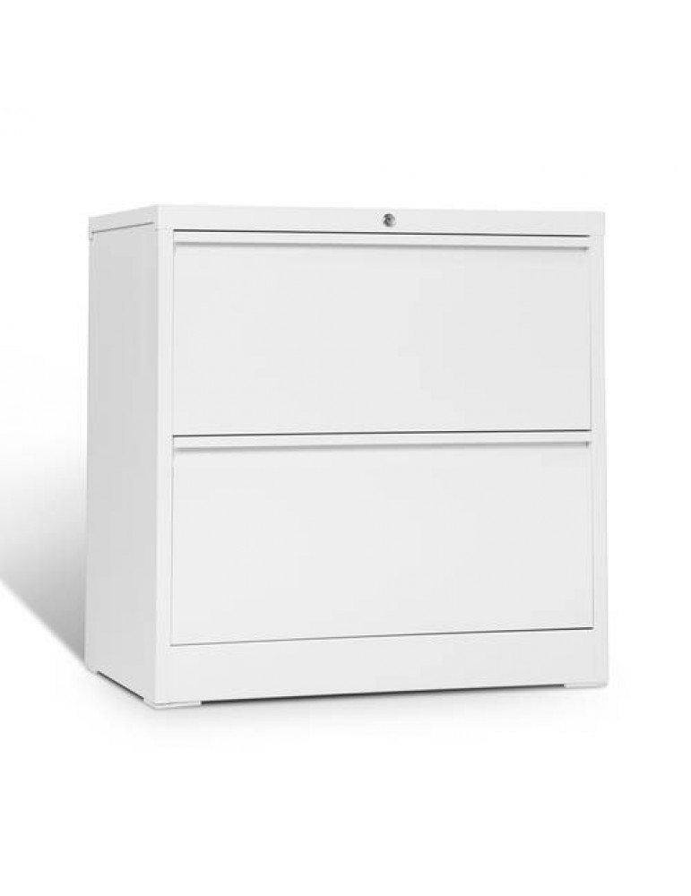 2Drawer Folding Lateral File Cabinet White Carton Installation Required