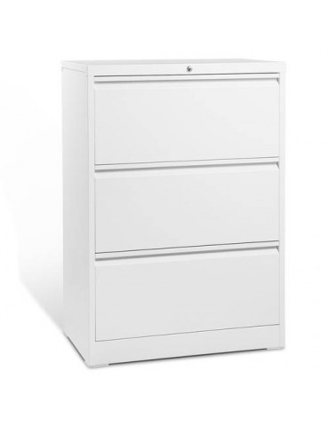 3 Drawer Folding Lateral File Cabinet White Carton Installation Required