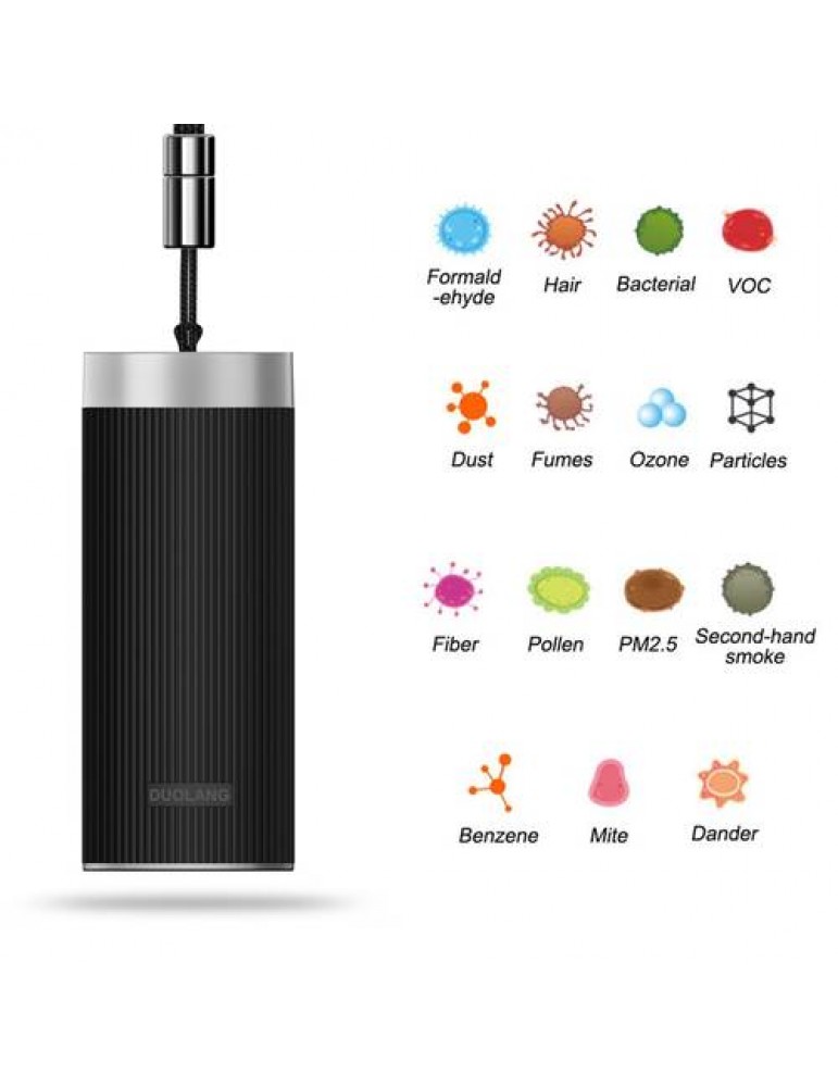 Mini Portable Negative Ion Generator Wearable Air Filter Freshener Necklace