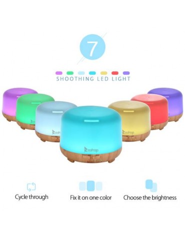 Colorful RGB Light With White Remote Control Aromatherapy Oil Diffuser