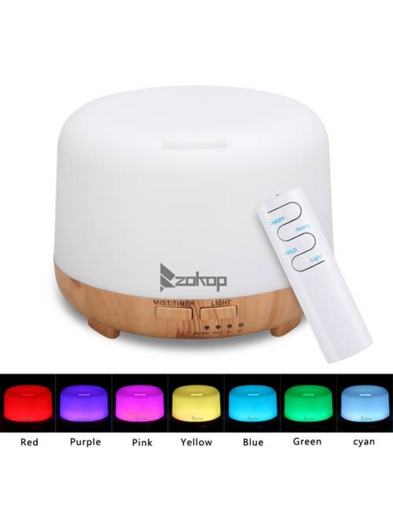 Colorful RGB Light With White Remote Control Aromatherapy Oil Diffuser