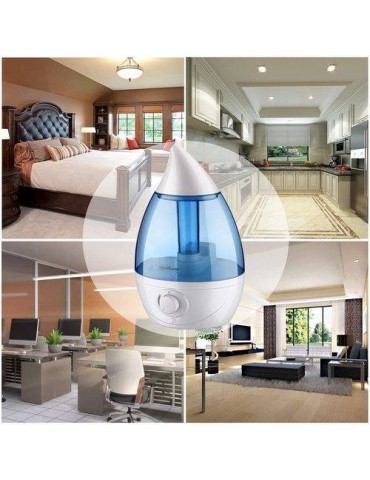 1.6L Ultrasonic Air Humidifier Cool Mist Humidifier with LED Night Lights
