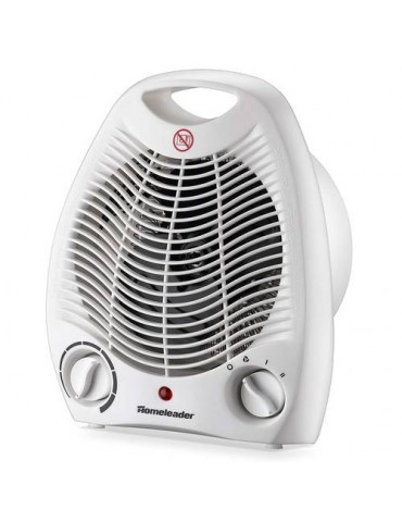1500W Portable 2-Speed Space Heater Fan Heater with Thermostat White