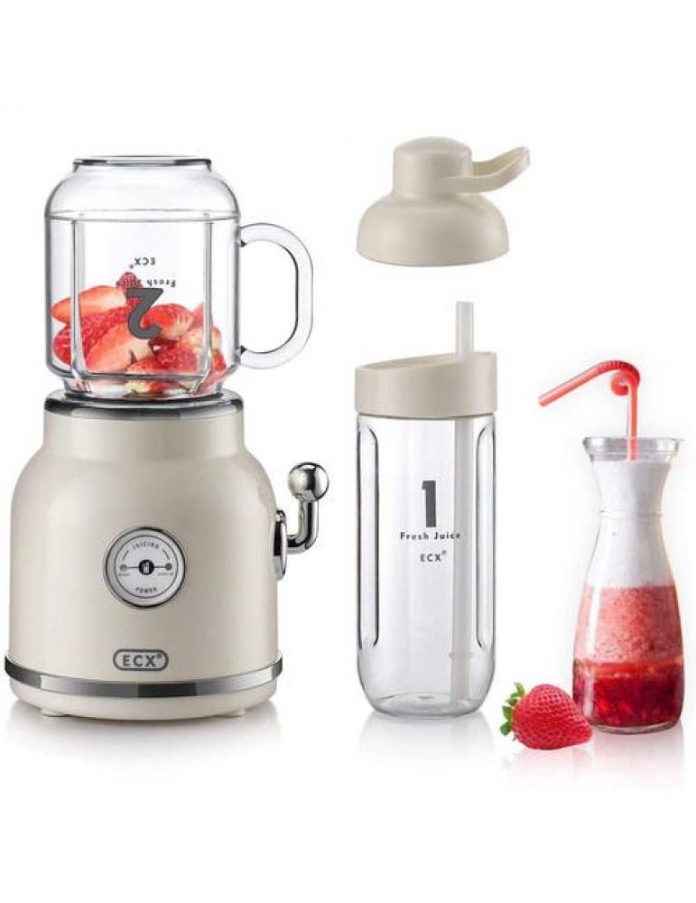 Personal Blender for Shakes and Smoothies ECX Portable Blender + 6 Sharp Blades
